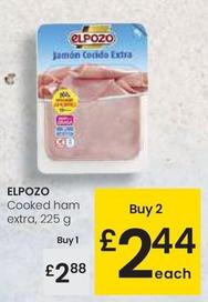 Oferta de Elpozo - Cooked Ham Extra por 2,88€ en Eroski