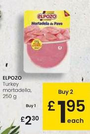 Oferta de Elpozo - Turkey Mortadella por 2,3€ en Eroski