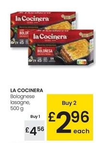 Oferta de La Cocinera - Bolognese Lasagne por 4,56€ en Eroski