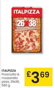 Oferta de Italpizza - Prosciutto & Mozzarella Pizza por 3,69€ en Eroski
