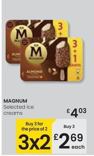 Oferta de Magnum - Selected Ice Creams por 4,03€ en Eroski