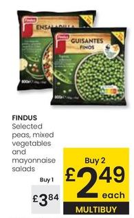 Oferta de Findus - Selected Peas Mixed Vegetables And Mayonnaise por 3,84€ en Eroski