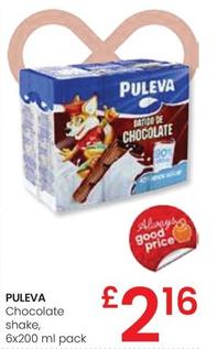 Oferta de Puleva - Chocolate Shake por 2,16€ en Eroski