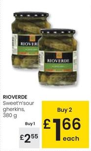 Oferta de Rioverde - Sweet'n'sour Gherkins por 2,55€ en Eroski