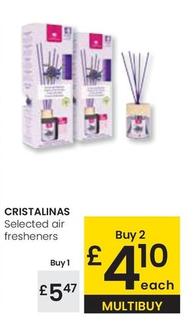 Oferta de Cristalinas - Selected Air Fresheners por 5,47€ en Eroski