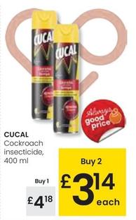 Oferta de Cucal - Cockroach Insecticide por 4,18€ en Eroski