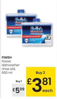 Oferta de Finish - Power Dishwasher Rinse Aid por 5,09€ en Eroski