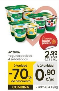 Oferta de Activia - Yogures por 2,99€ en Eroski