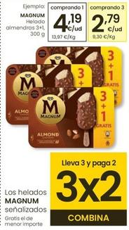 Oferta de Magnum - Helado Almendras 3+1 por 4,19€ en Eroski