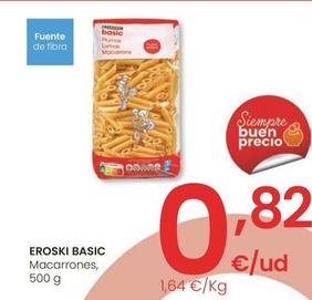 Oferta de Eroski - Macarrones por 0,82€ en Eroski