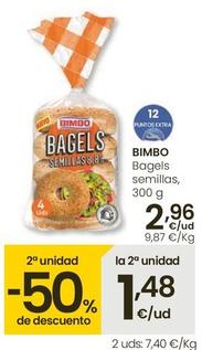 Oferta de Bimbo - Bagels Semillas por 2,96€ en Eroski