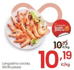 Oferta de Langostino Cocido por 10,19€ en Eroski
