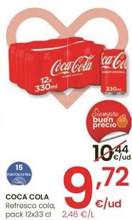 Oferta de Coca-cola - Refresco Cola por 9,72€ en Eroski