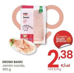Oferta de Eroski - Jamon Cocido por 2,38€ en Eroski