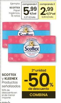 Oferta de Scottex - Papel Higienico por 5,99€ en Eroski