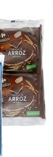Oferta de Carrefour - Tortitas de arroz integral bañadas en chocolate  o yogur por 1,25€ en Carrefour