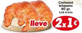 Oferta de Croissants por 1€ en Supermercados Piedra