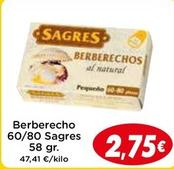 Oferta de Berberechos por 2,75€ en Supermercados Piedra