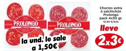Oferta de Chorizo extra por 1,5€ en Supermercados Piedra