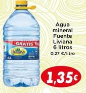 Oferta de Agua por 1,35€ en Supermercados Piedra