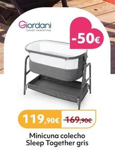 Oferta de Giordani - Minicuna colechoSleep Together gris por 119,9€ en Prénatal