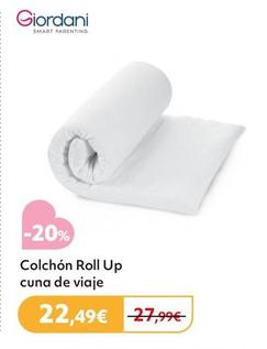 Oferta de Giordani - Colchon Roll Up Cuna De Viaje  por 22,49€ en Prénatal
