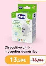Oferta de Chicco - Dispositivo Anti-Mosquitos Doméstico por 13,59€ en Prénatal