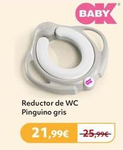 Oferta de OK BABY - Reductor De WC Pinguino Gris por 21,99€ en Prénatal