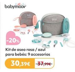 Oferta de Babymoov - Kit De Aseo Rosa / Azul  Para Bebés: 9 Accesorios por 30,39€ en Prénatal