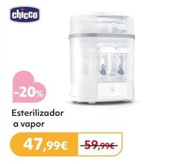 Oferta de Chicco - Esterilizador A Vapor por 47,99€ en Prénatal