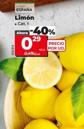 Oferta de Limón por 0,29€ en Dia