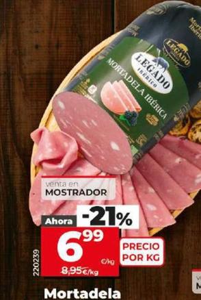 Oferta de Legado - Mortadela Ibérica por 6,99€ en Dia