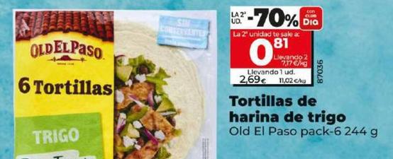 Oferta de Old El Paso - Tortillas De Harina De Trigo por 2,69€ en Dia