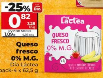 Oferta de Dia Lactea - Queso Fresco 0% M.g. por 0,82€ en Dia