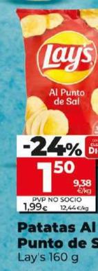 Oferta de Lay's - Patatas Al Punto De Sal por 1,5€ en Dia