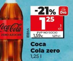 Oferta de Coca-cola - Zero por 1,25€ en Dia