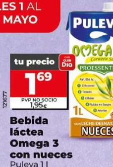 Oferta de Puleva - Bebida Lactea Omega 3 Con Nueces por 1,69€ en Dia