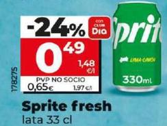 Oferta de Sprite - Fresh por 0,49€ en Dia