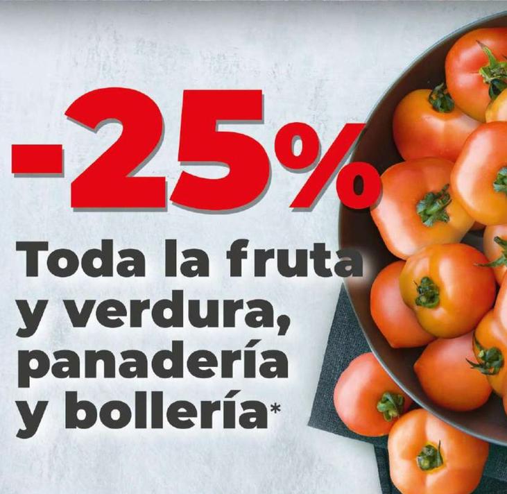 Oferta de Toda La Fruta Y Verdura, Panaderia Y Bolleria en Dia