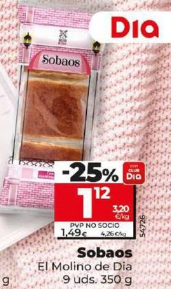 Oferta de El Molino De Dia - Sobaos por 1,12€ en Dia
