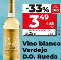 Oferta de Blume - Vino Blanco Verdejo D.O. Rueda por 3,49€ en Dia