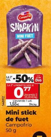 Oferta de Campofrío - Mini Stick De Fuet por 1,55€ en Dia