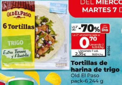 Oferta de Old El Paso - Tortillas De Harina De Trigo  por 2,35€ en Dia