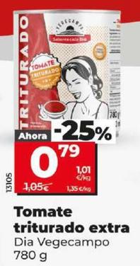 Oferta de Dia Vegecampo - Tomate Triturado Extra por 0,79€ en Dia