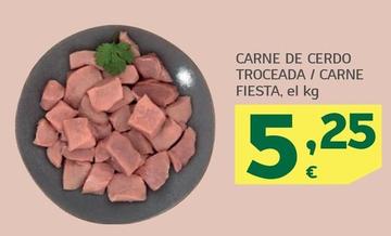 Oferta de Carne De Cerdo Troceada/Carne Fiesta  por 5,25€ en HiperDino