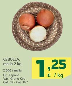 Oferta de Cebolla por 1,25€ en HiperDino