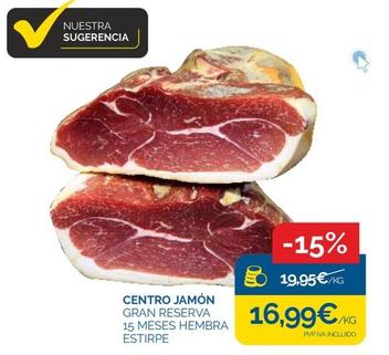 Oferta de Centro de jamón por 16,99€ en Supermercados La Despensa