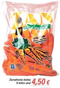Oferta de Zanahorias por 4,5€ en Cash Ifa