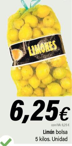 Oferta de Limones por 6,25€ en Cash Ifa