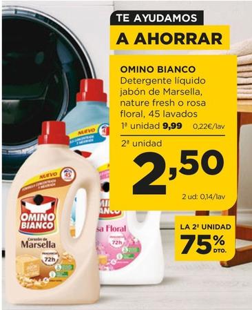 Oferta de Omino Bianco - Detergente Líquido Jabón De Marsella por 9,99€ en Alimerka